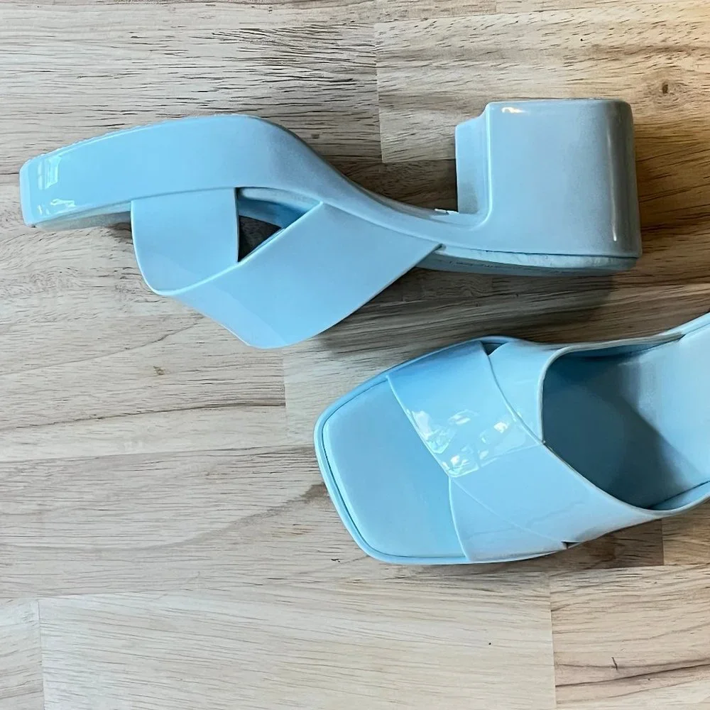 🌹Sold🌹Jeffery Cambell For FREE PEOPLE "Vacay Vibes" Platform Jelly Sandlall - Picture 8 of 17